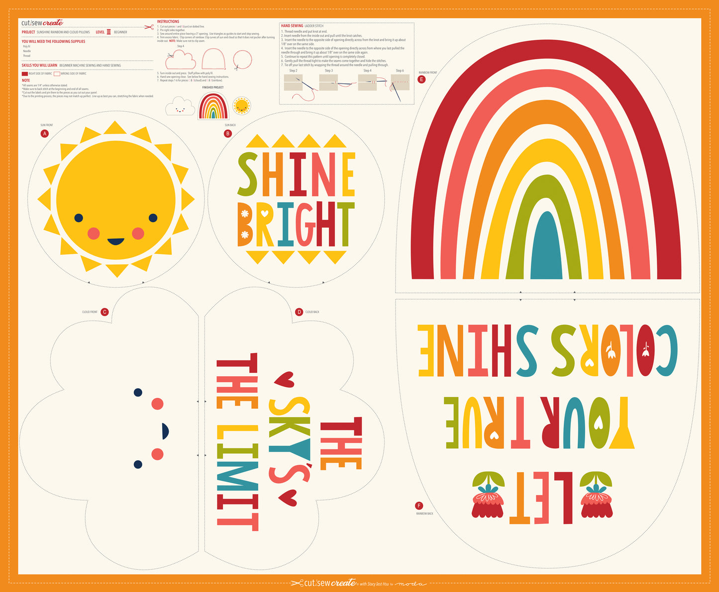 Cut Sew Create 2 | Sunshine and Rainbow