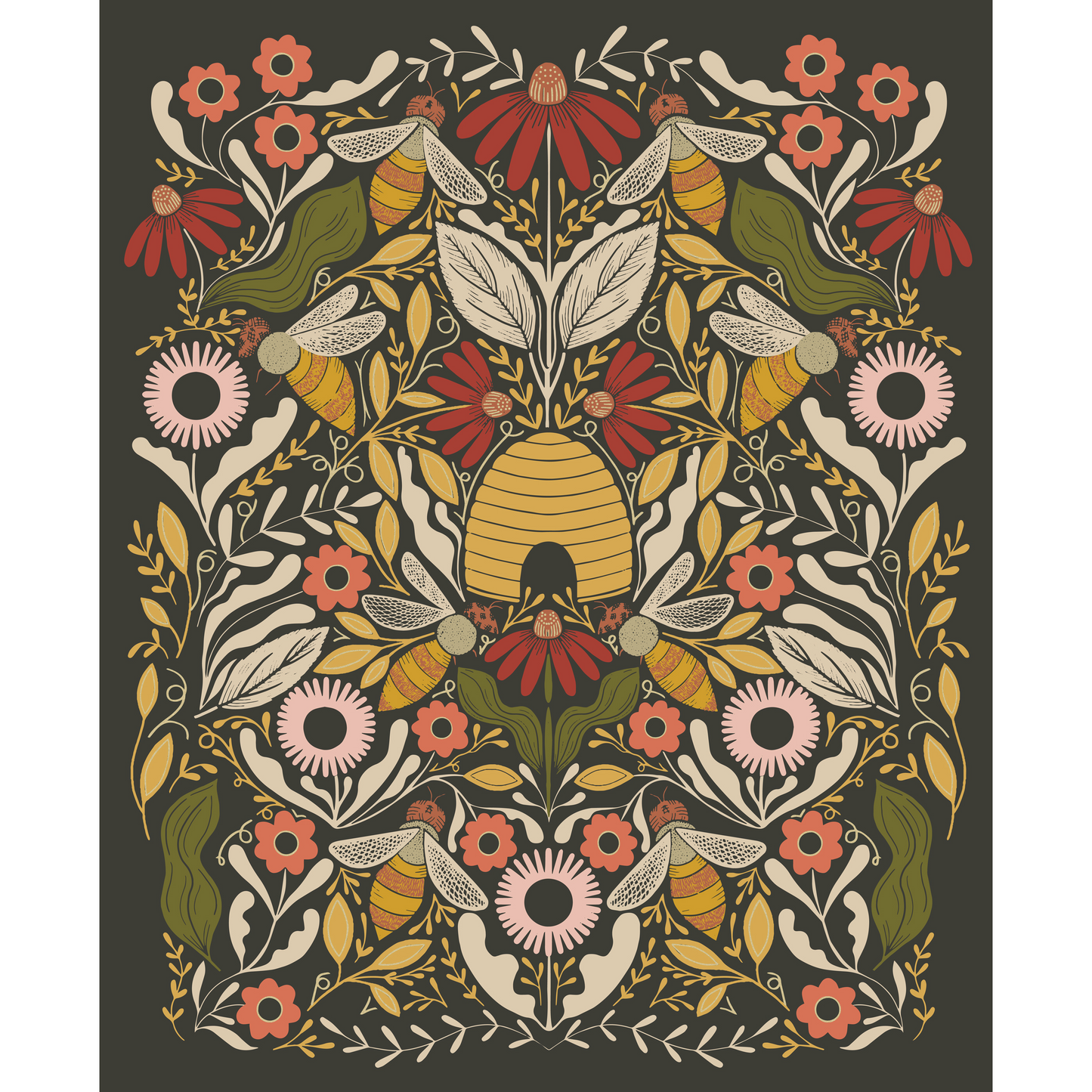 Bee Garden | Bee Garden Panel Black Metallic