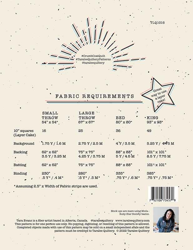 Crumb Coat | Taralee Quiltery