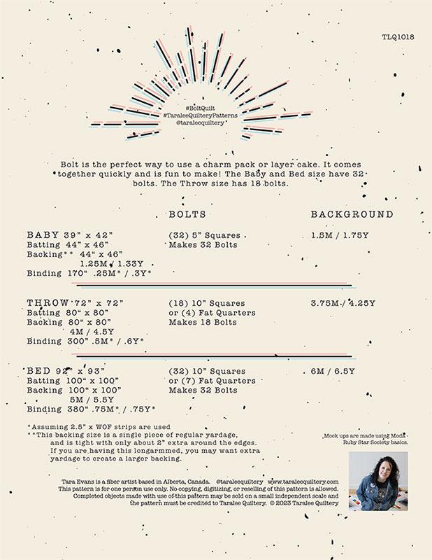 Bolt | Taralee Quiltery