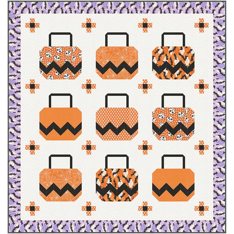 No Tricks All Treats Boxed Quilt Kit Featuring Fab Boo Lous by Me and My Sister Designs