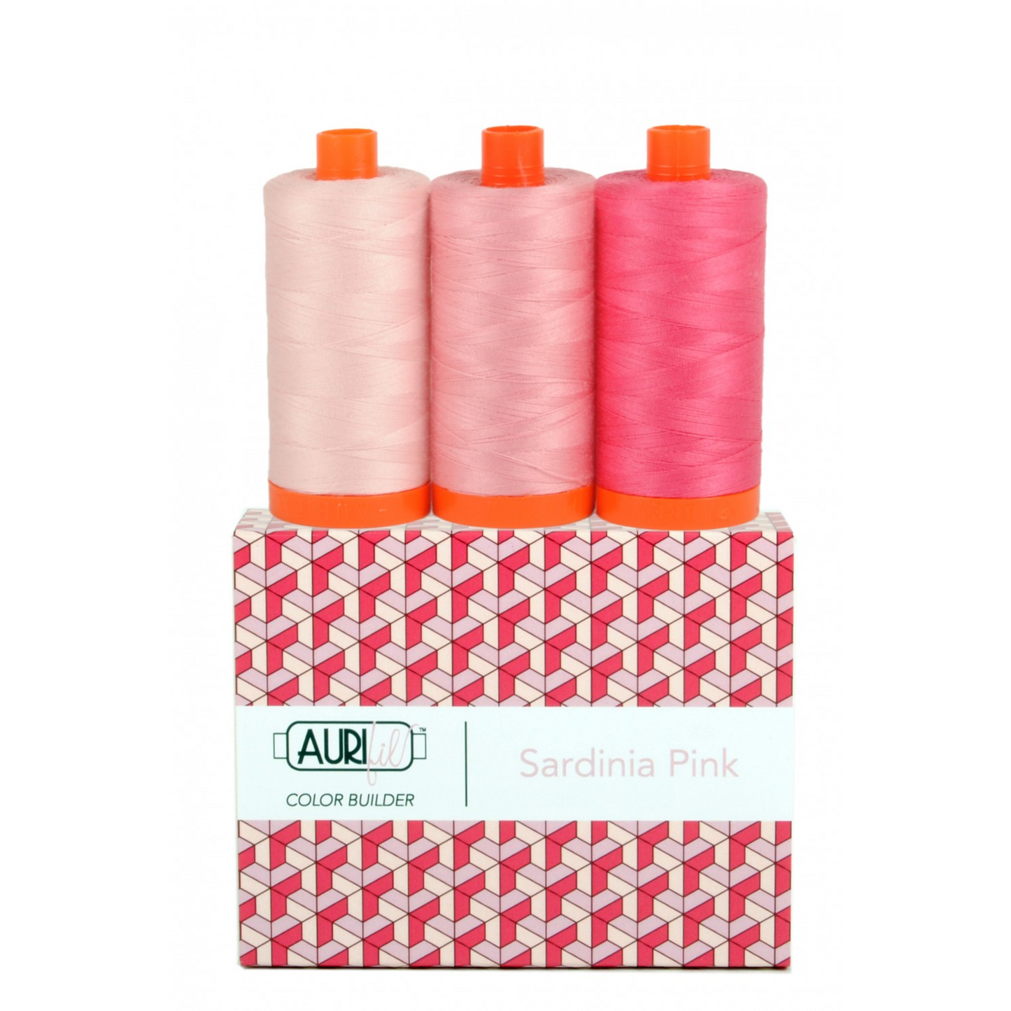 Aurifil Color Builder 3 Piece Set | Sardinia Pink