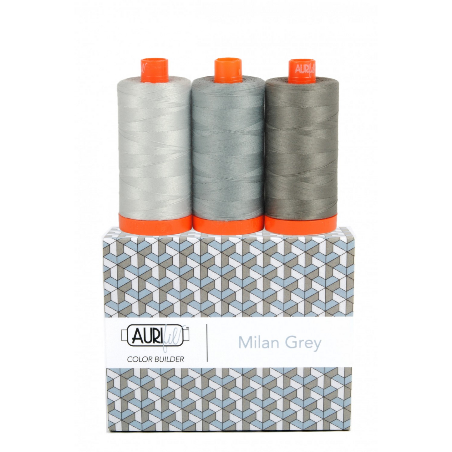 Aurifil Color Builder 3 Piece Set | Milan Grey