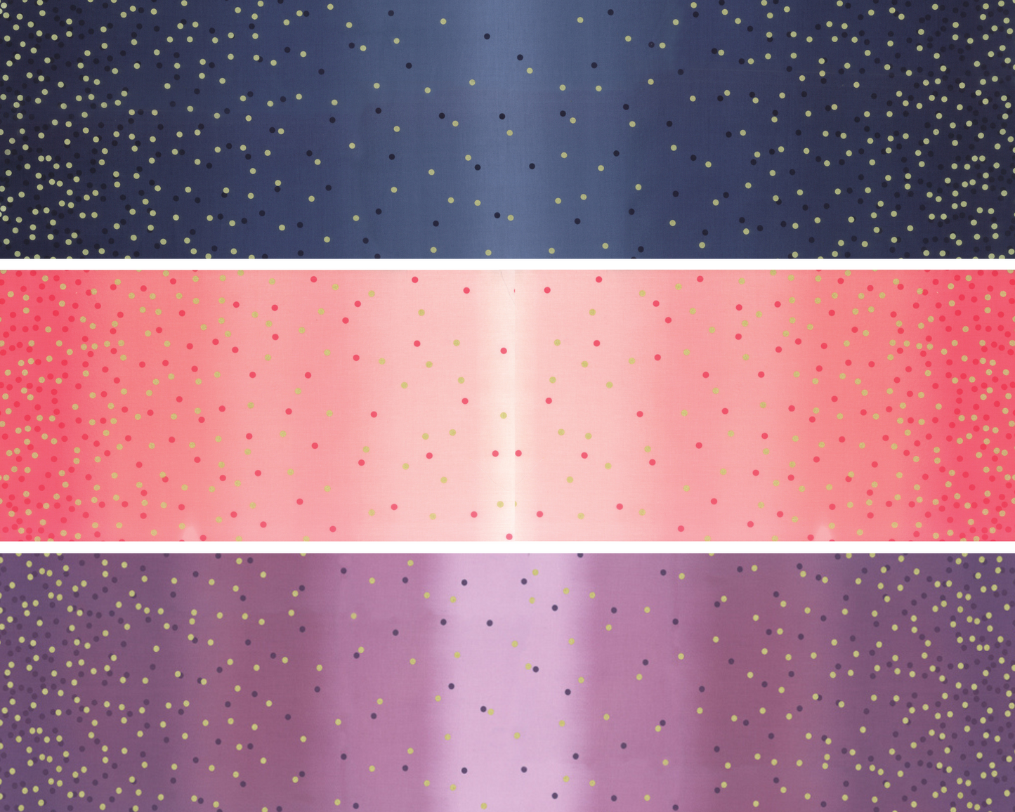 Ombre Trip Around the World Quilt Kit Featuring Best of Ombre Confetti Metallic by V and Co.