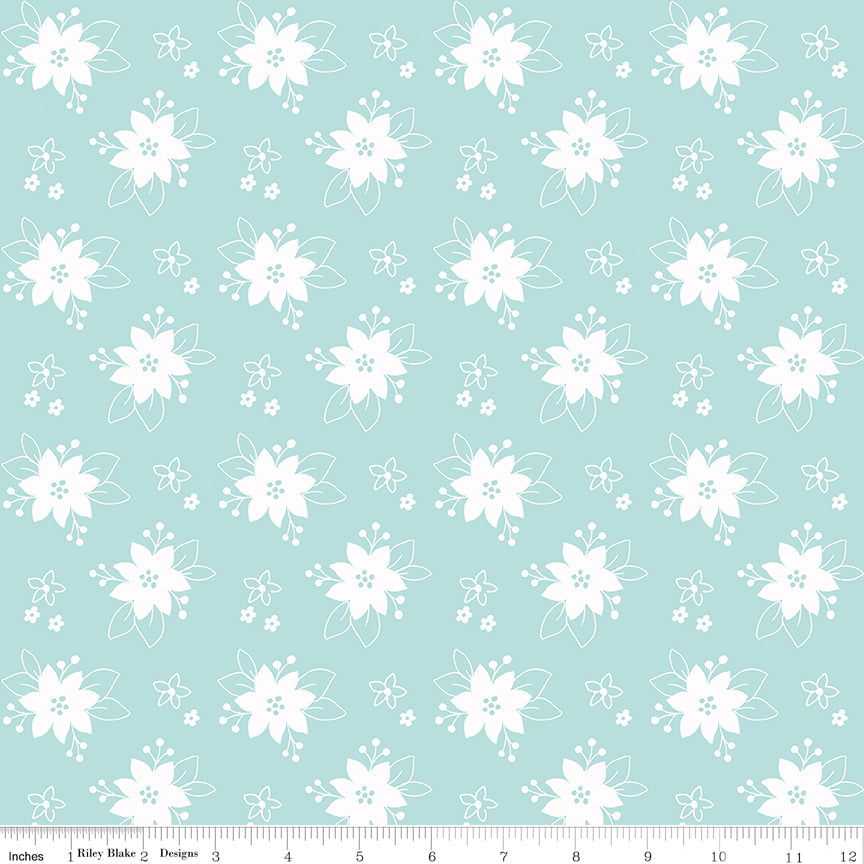 Pixie Noel 2 | Floral Aqua