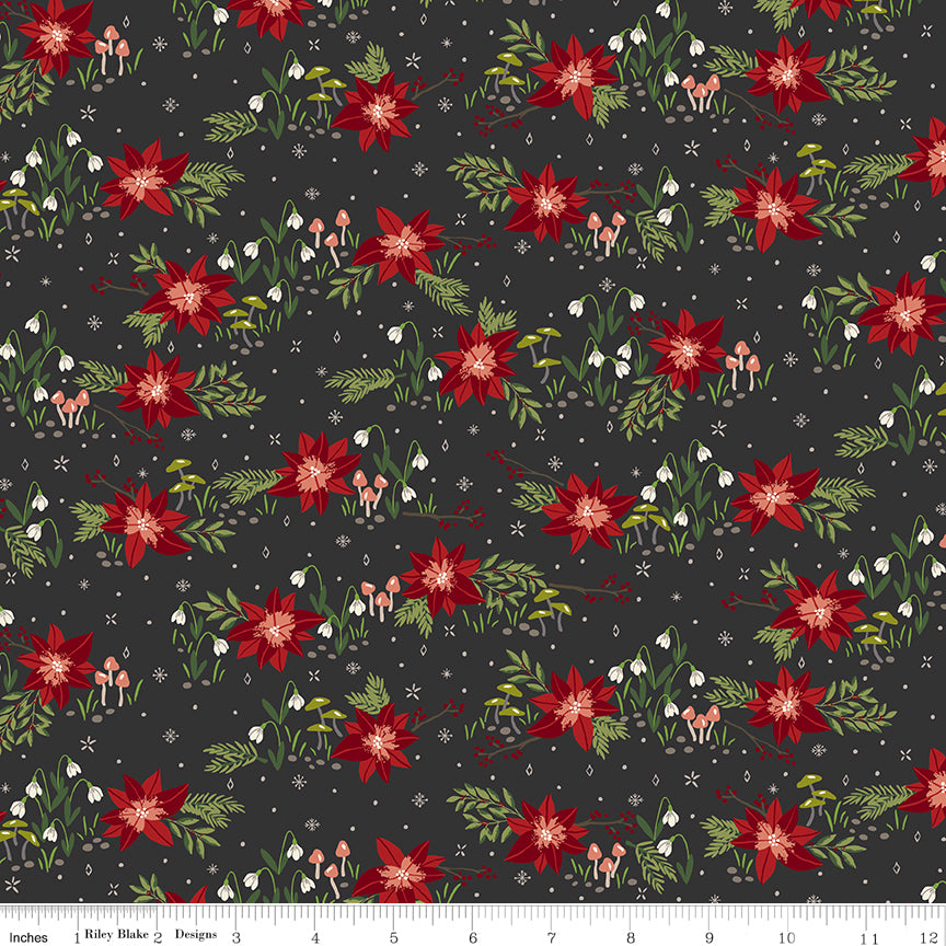 Yuletide Forest | Floral Charcoal