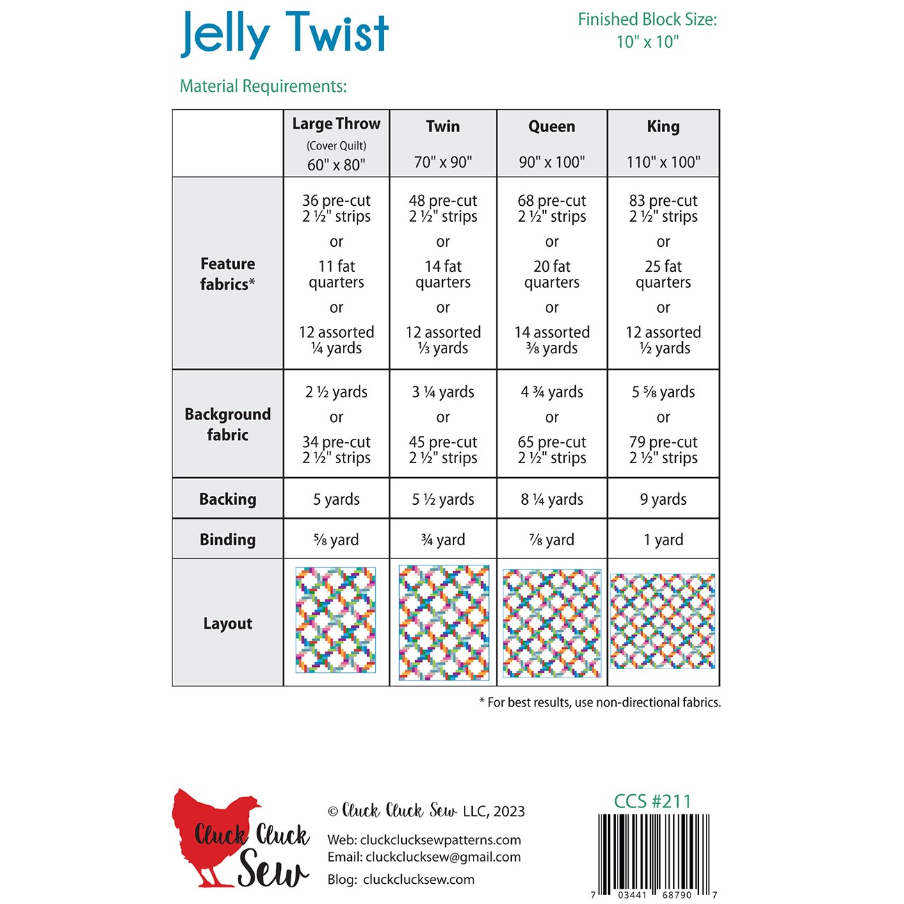 Jelly Twist | Cluck Cluck Sew