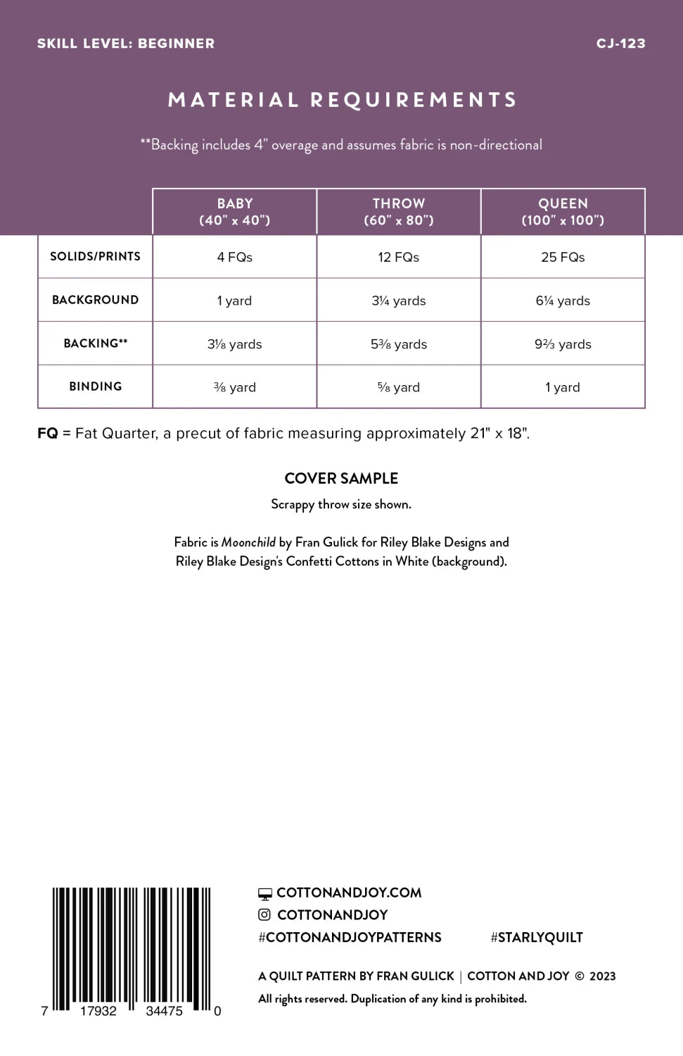 Starly | Cotton And Joy