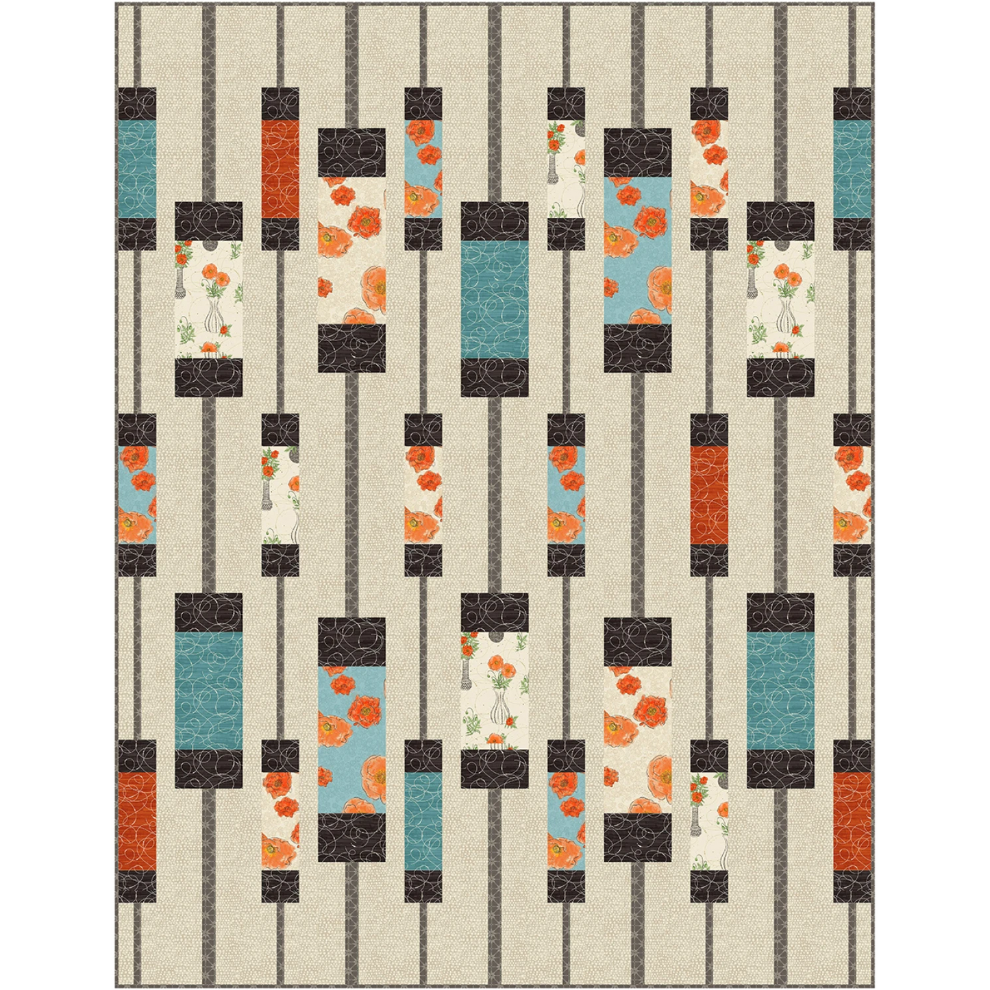 Contempto 2 Quilt Kit Featuring Modern Vintage Treasured by Rachel Rossi Collection