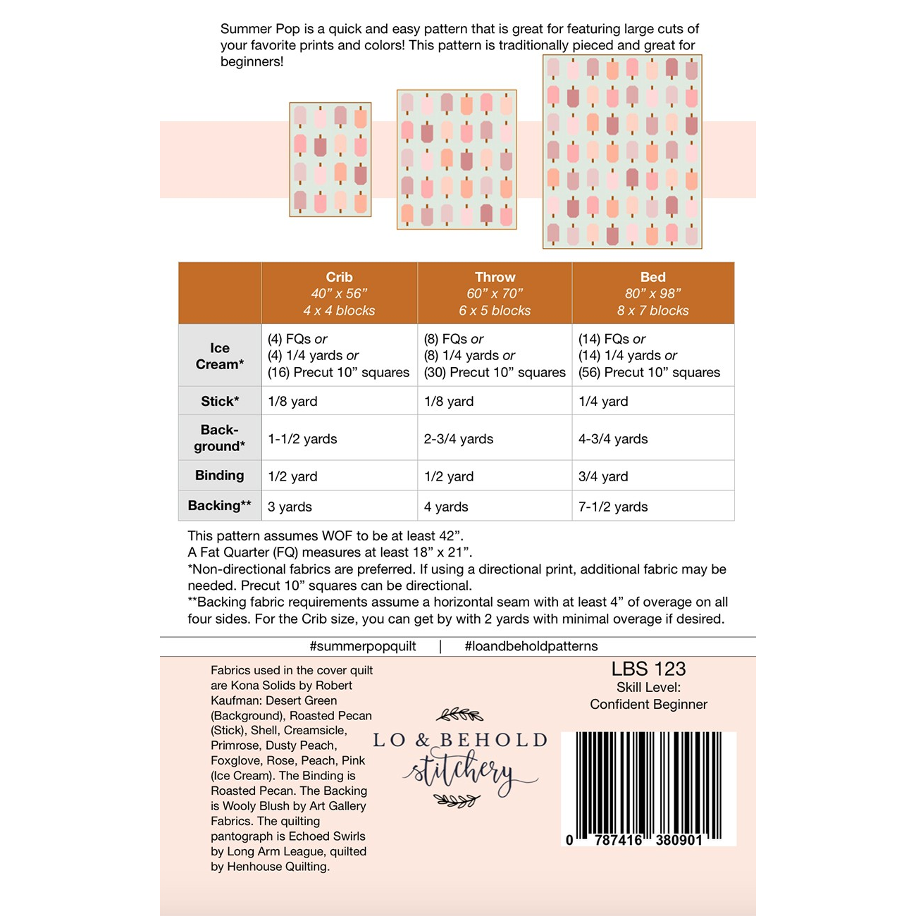 Summer Pop | Lo & Behold Stitchery