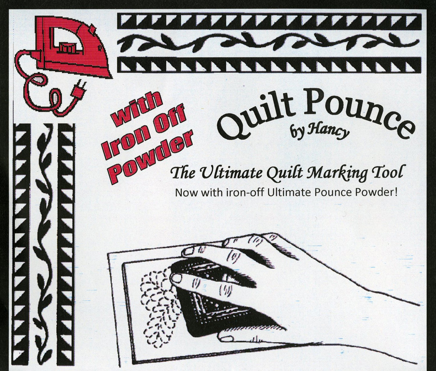 Ultimate Pounce Powder Pad White | Hancy Manufacturing