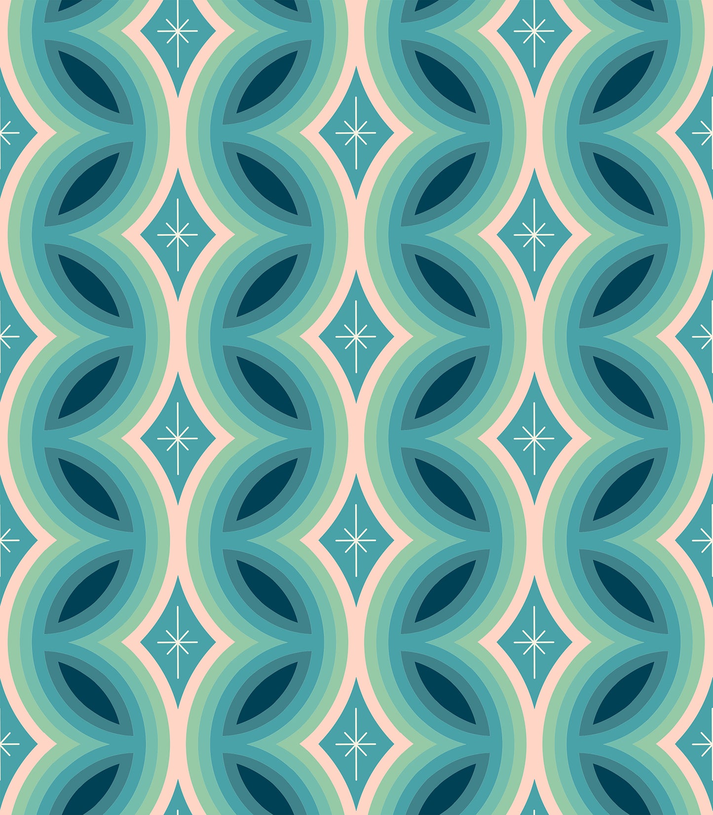 Juicy | Rattan Stripe Dark Turquoise