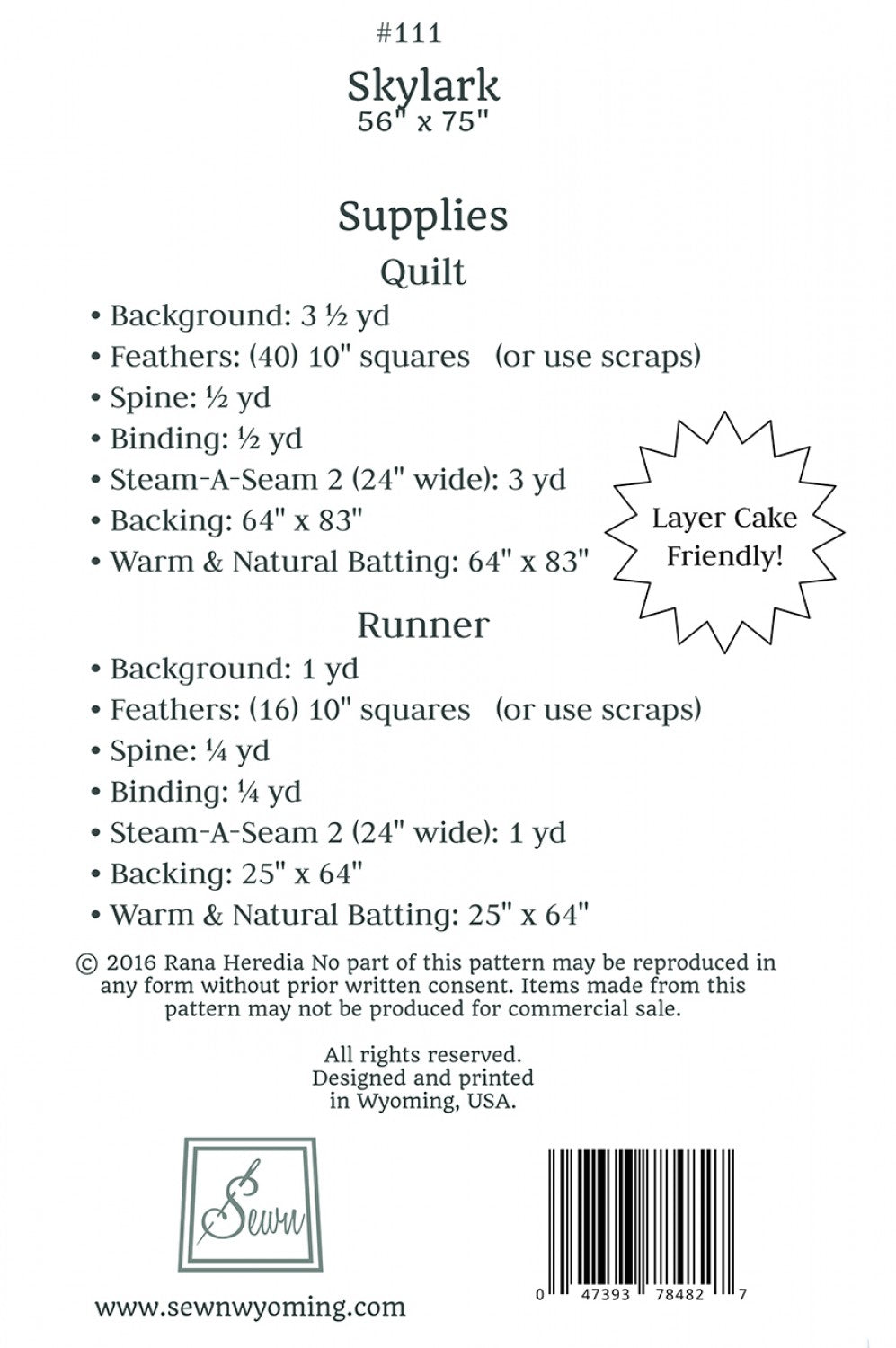 Skylark | Sewn Wyoming
