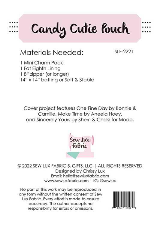 Candy Cutie Pouch | Sew Lux Fabric