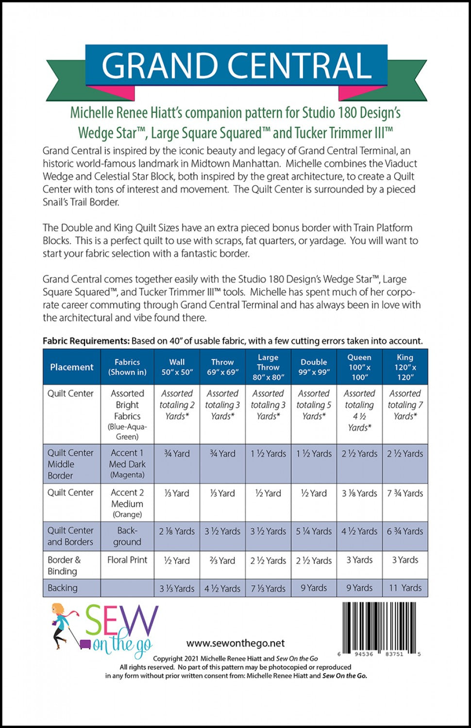 Grand Central | Sew on the Go