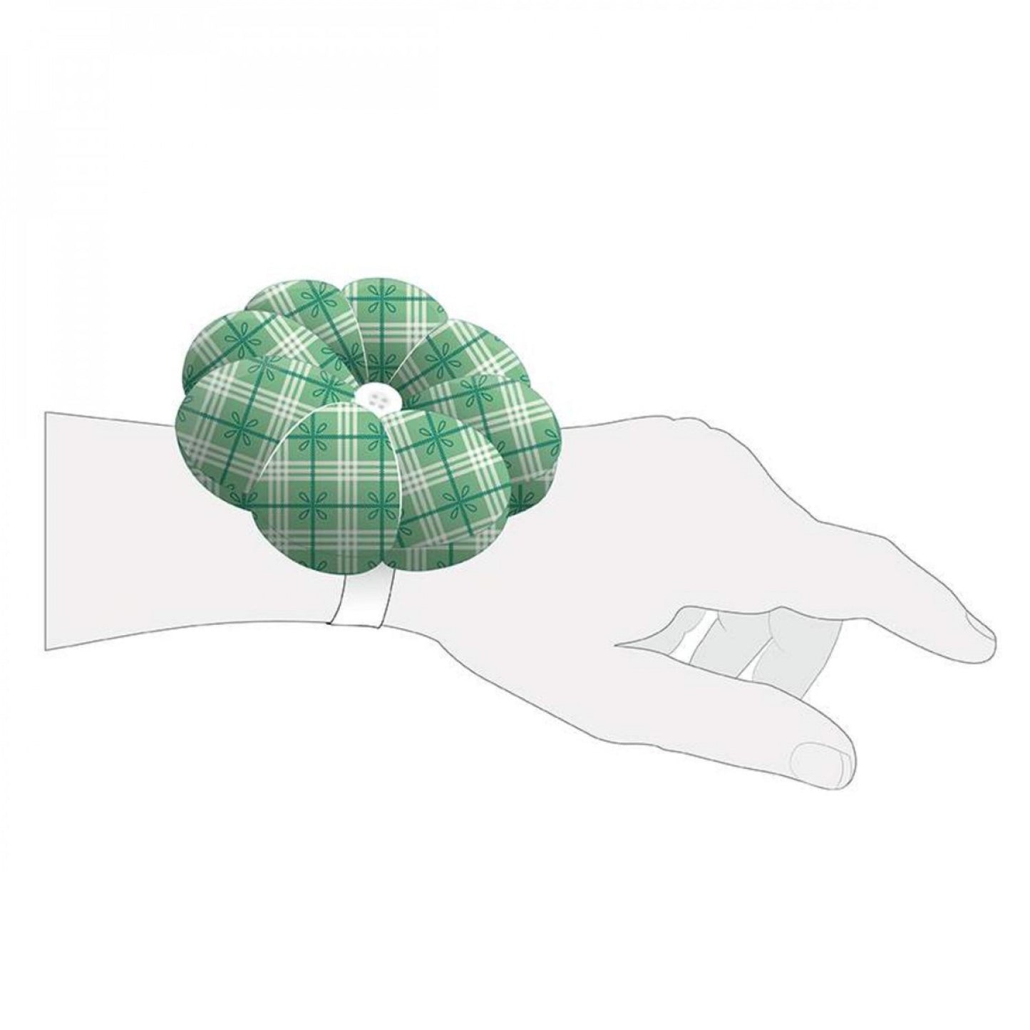 Bee Plaid Wrist Pin Cushion | Lori Holt