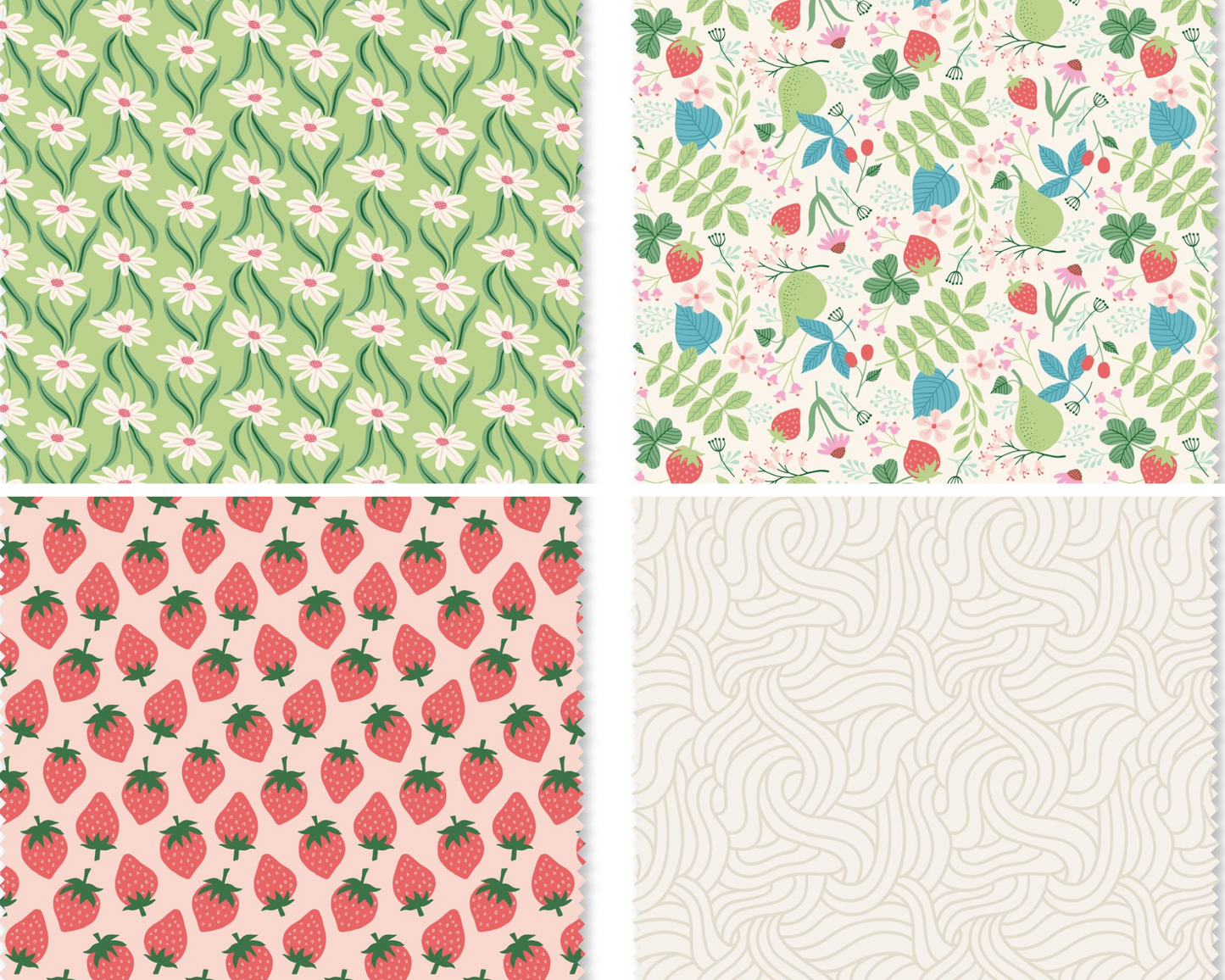 Spring Strawberries | Biggies 10" Squares