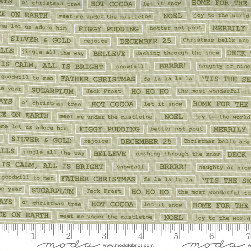 Christmas Morning | Sage Fa La La Blender Text Tonal