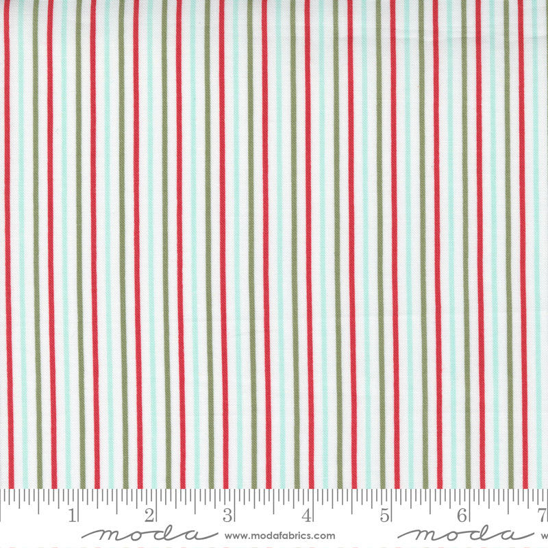Christmas Morning | Snow Yuletide Stripe