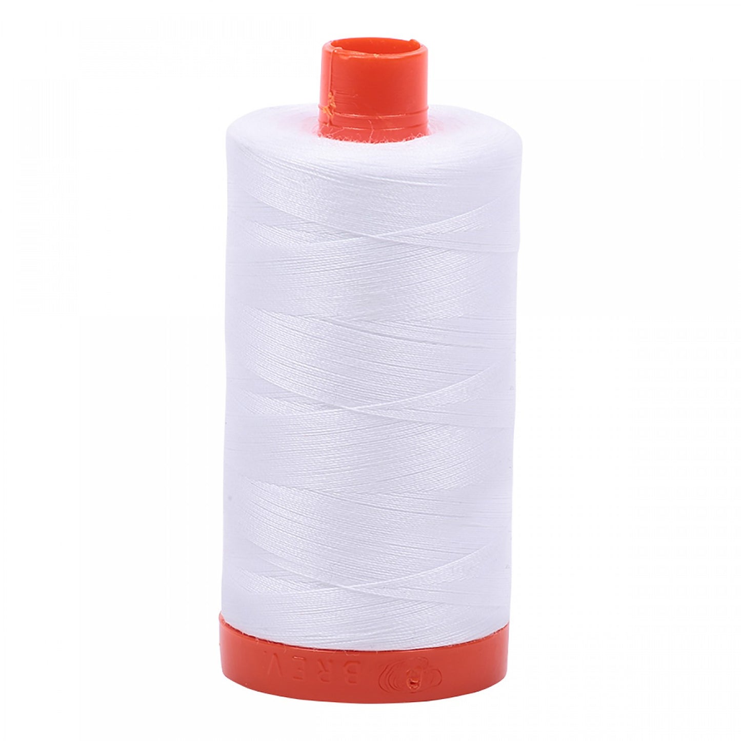 50wt Aurifil White Mako 100% Cotton Thread | 1422yds
