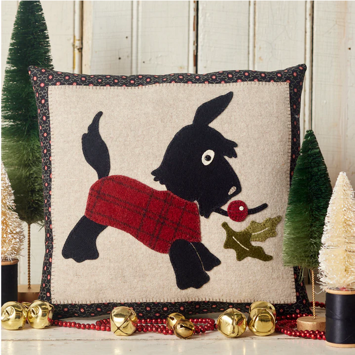 Scotty Dog Pillow | Buttermilk Basin