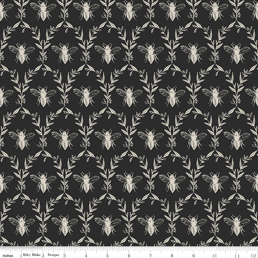 Honey Bee | Damask Black