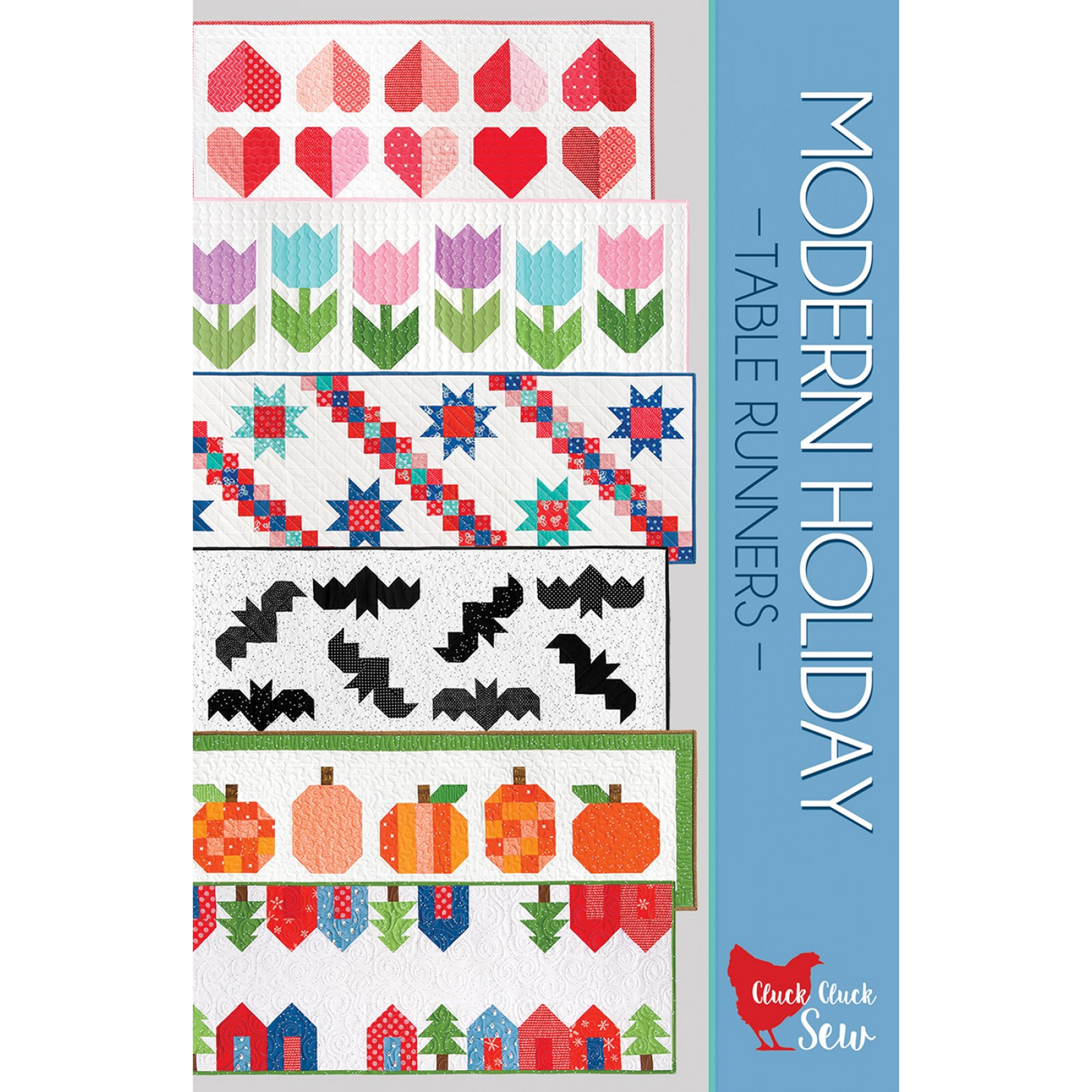 Modern Holiday Table Runners | Cluck Cluck Sew