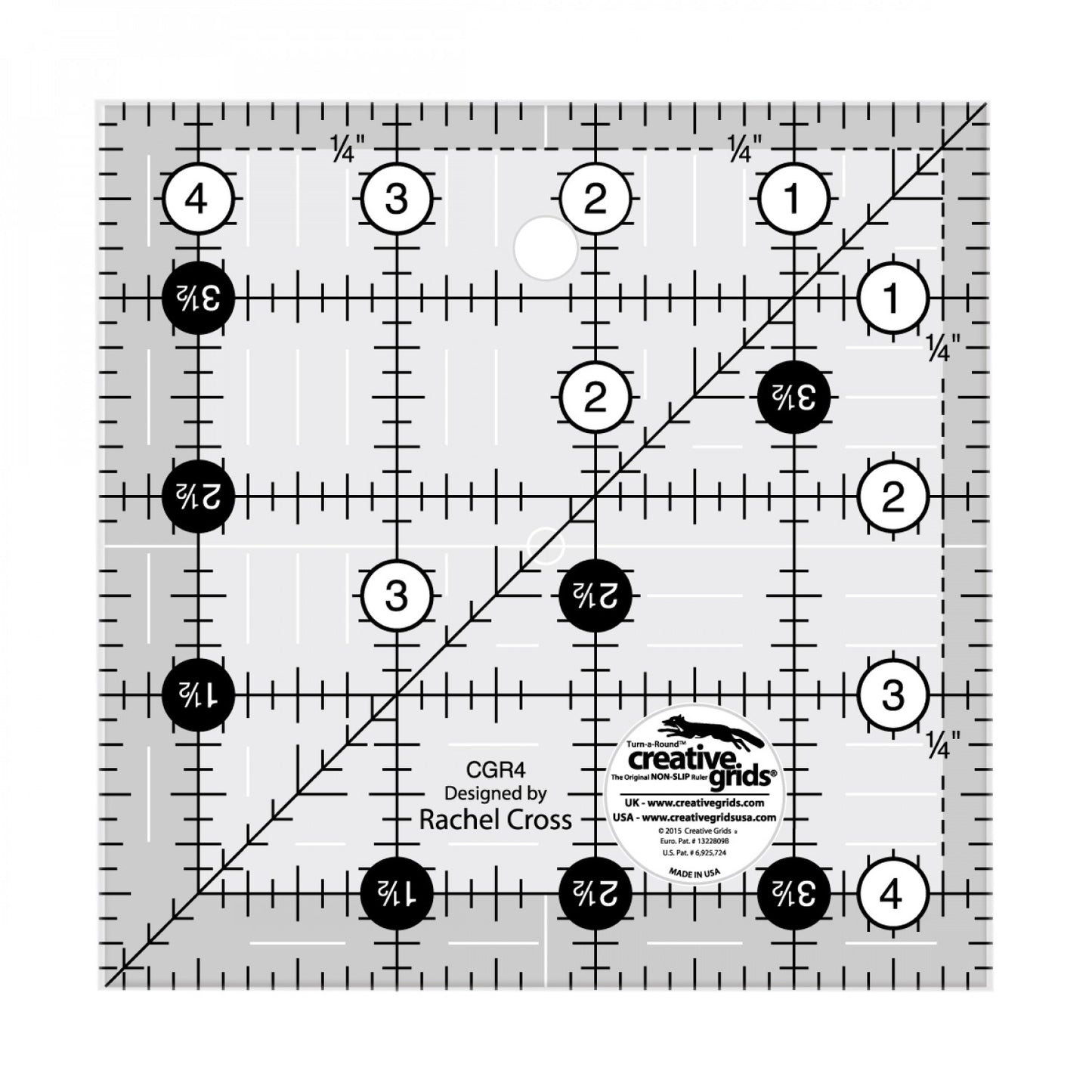 4.5" Square Quilt Ruler | Creative Grids