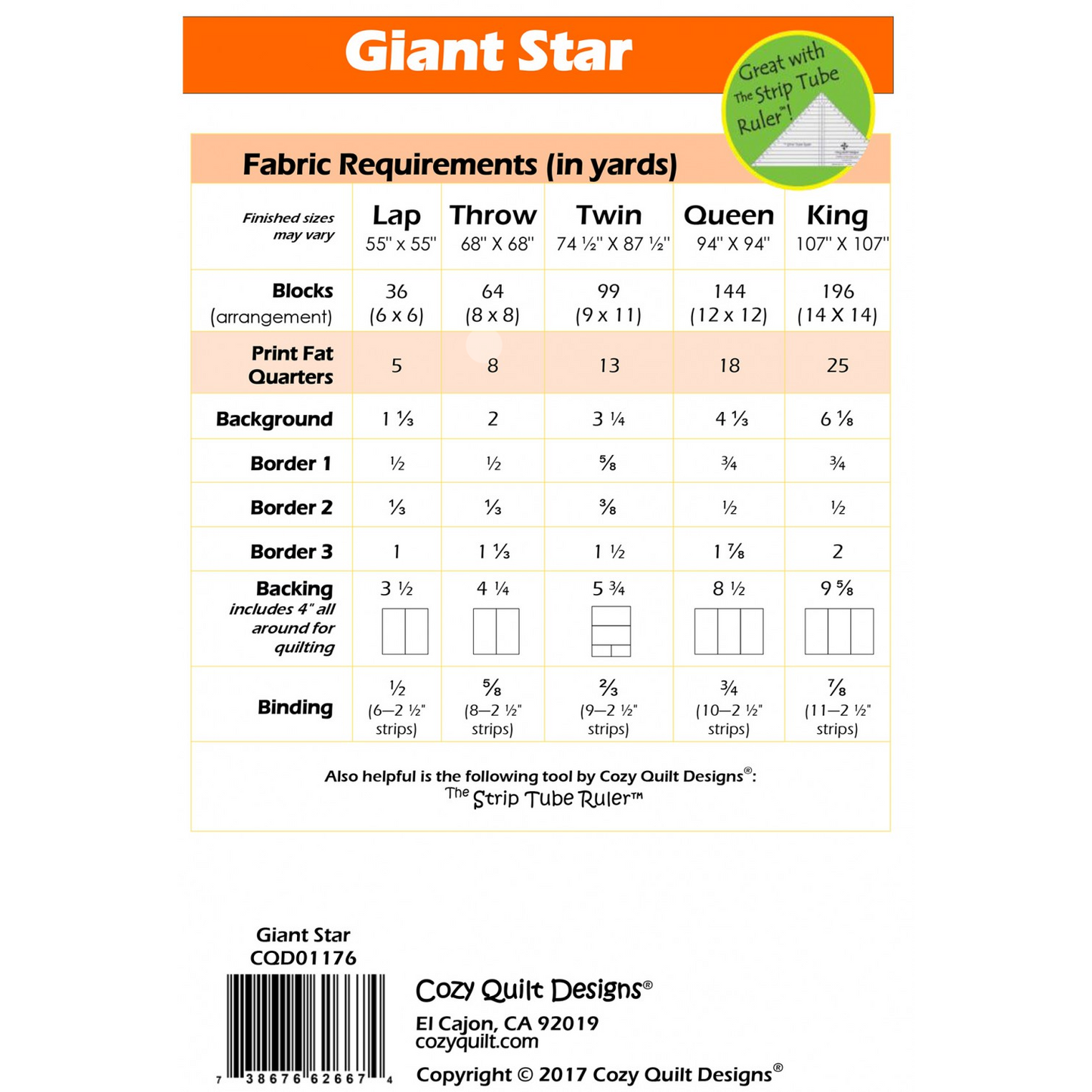 Giant Star | Cozy Quilt Designs