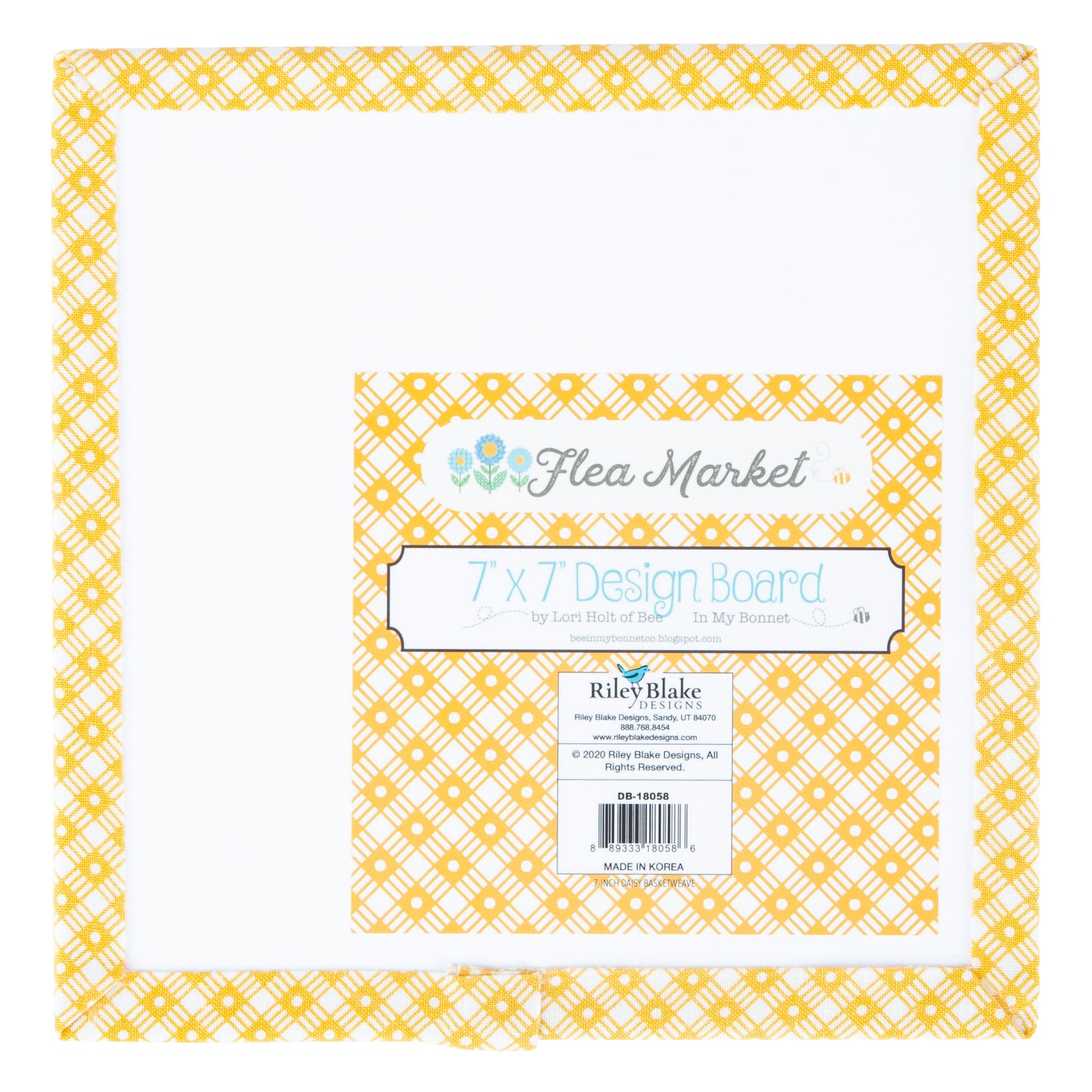 7" Design Board | Flea Market Daisy Basket Weave