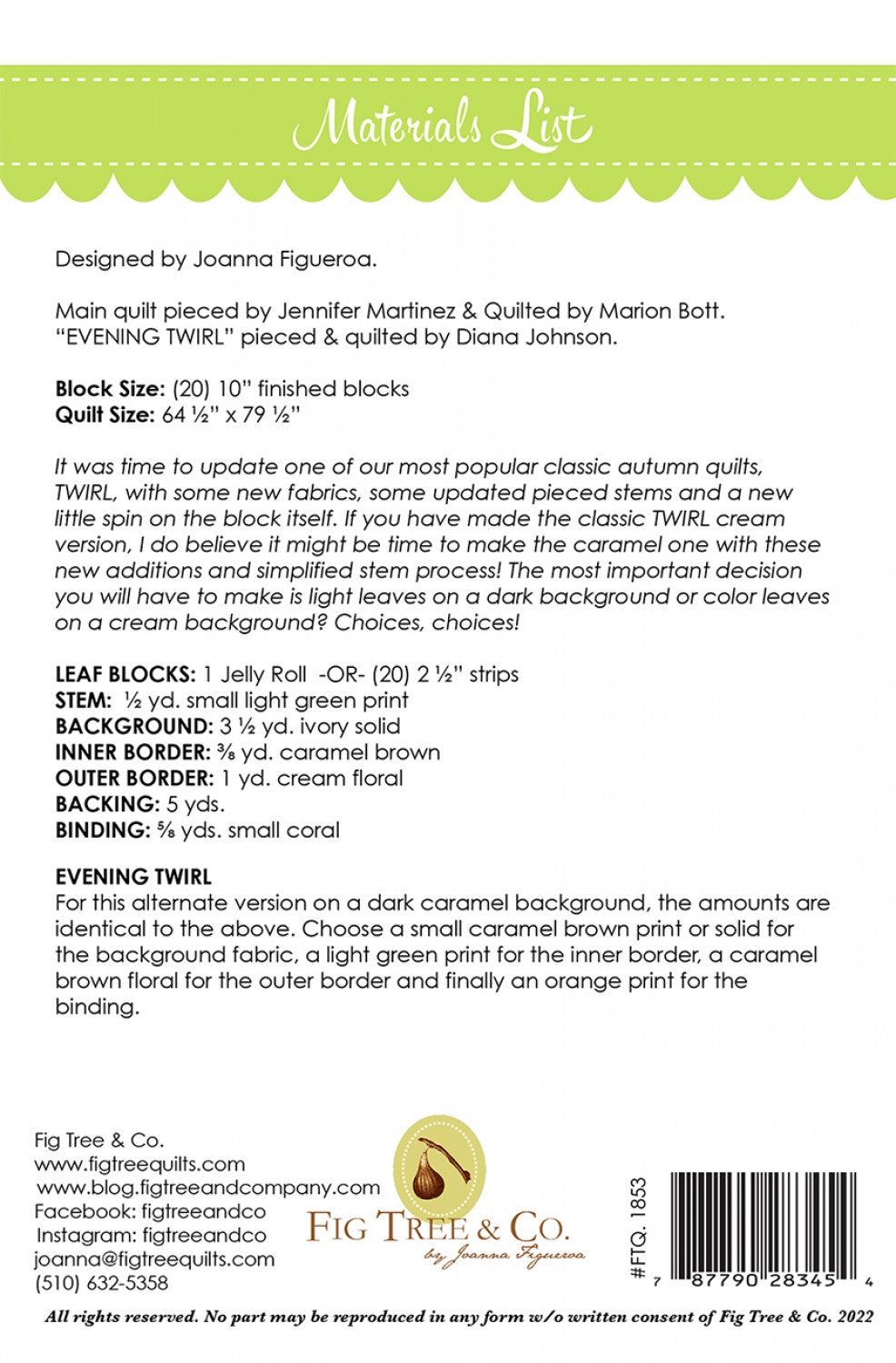 Twirl Revisted | Fig Tree & Co.