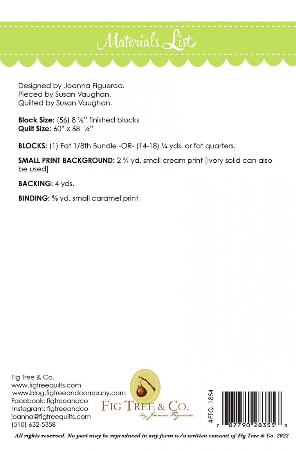 Leaf Checkerboard | Fig Tree & Co.