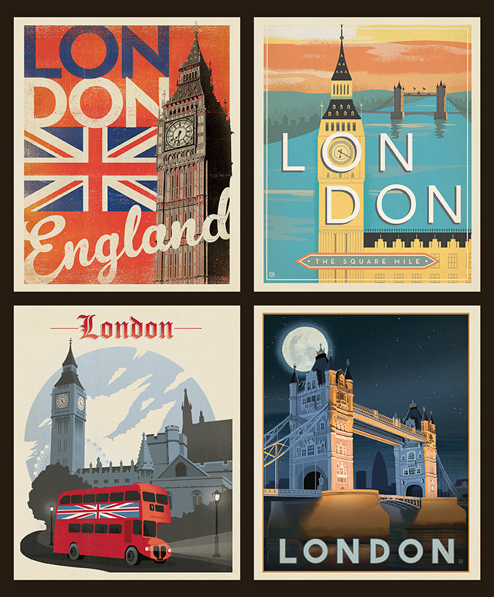Destinations | London Pillow Panel (Digitally Printed)