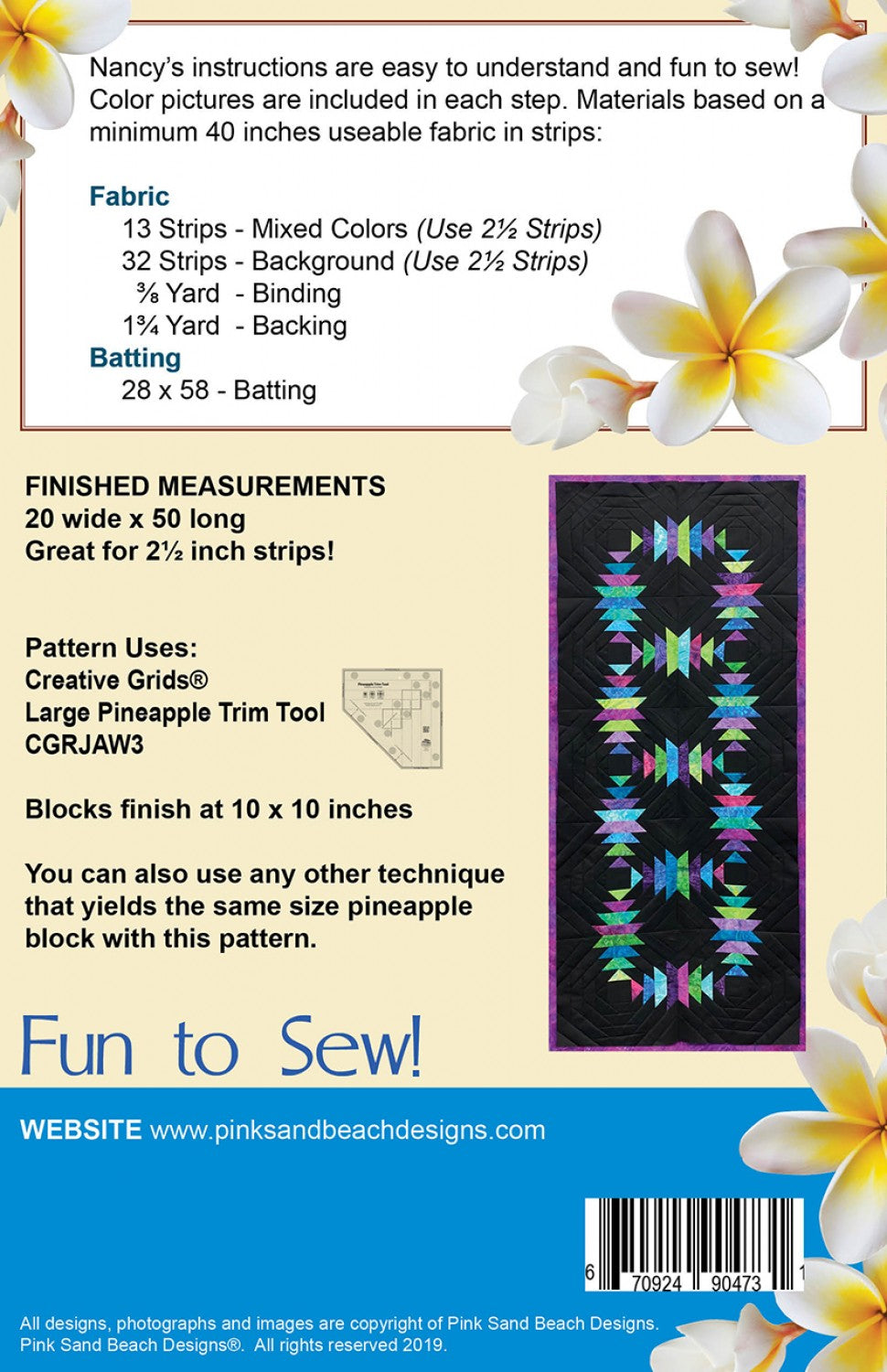 Starlight Table Runner | Pink Sand Beach Designs