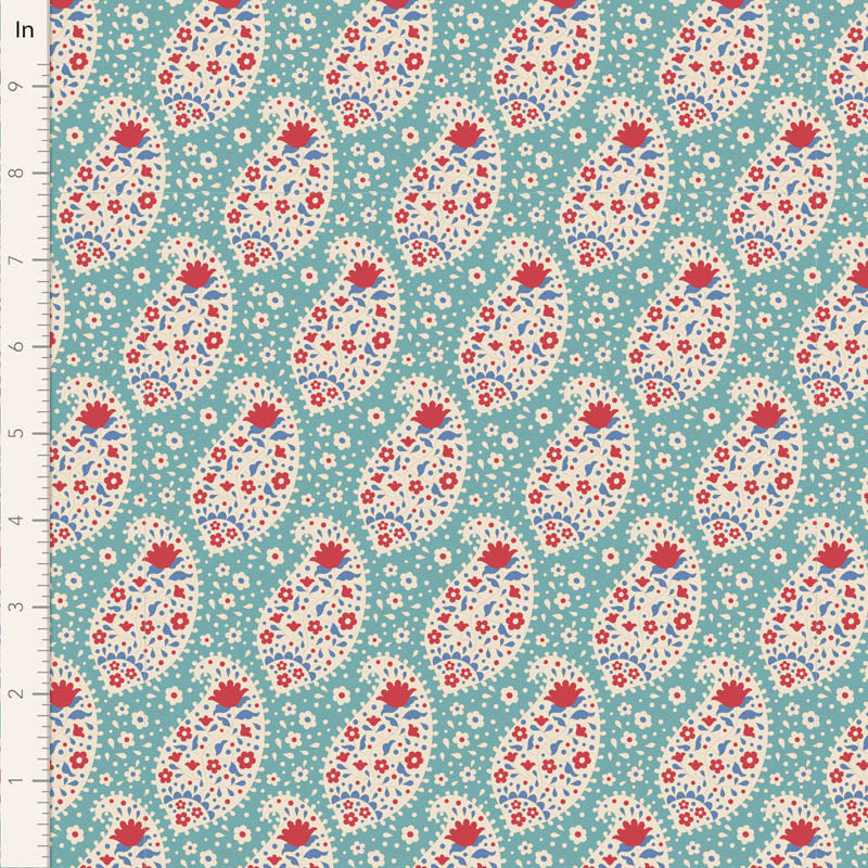 Jubilee | Fat Quarter Bundle Teal/White