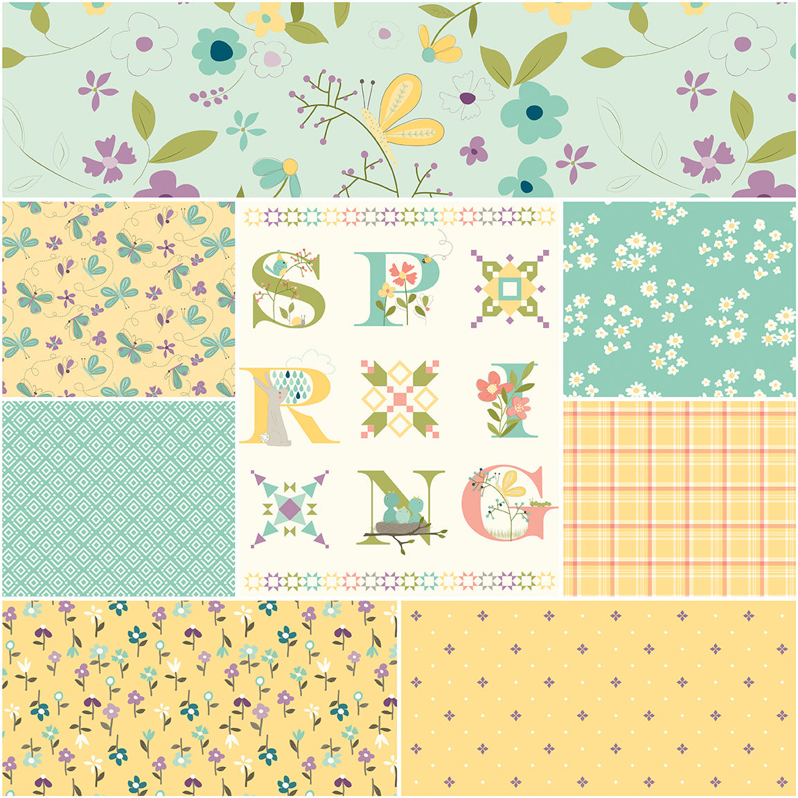Hello Spring | 1 Yard Bundle - Mint