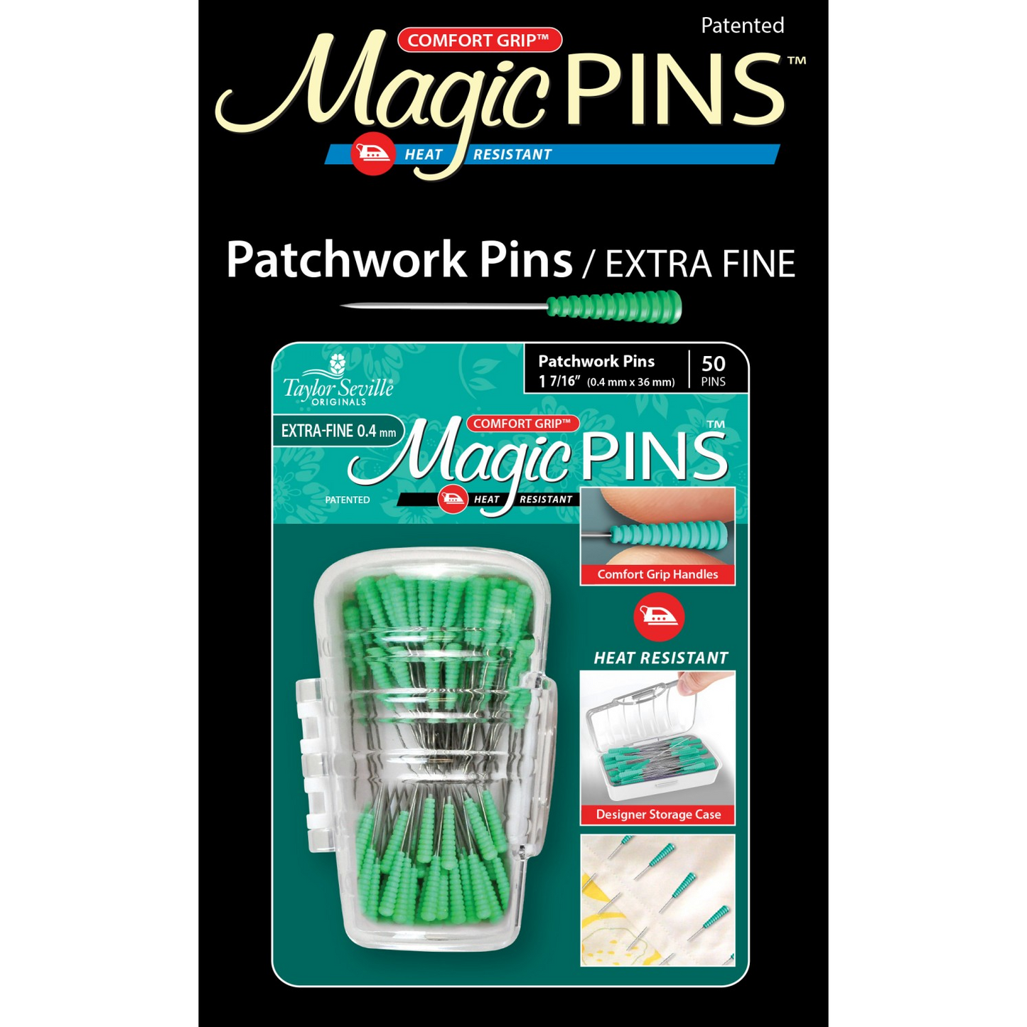 Magic Pins Patchwork Extra Fine | 50 Piece