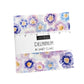 Top view of the Delphinium charm pack by Janet Clare for Moda Fabrics.