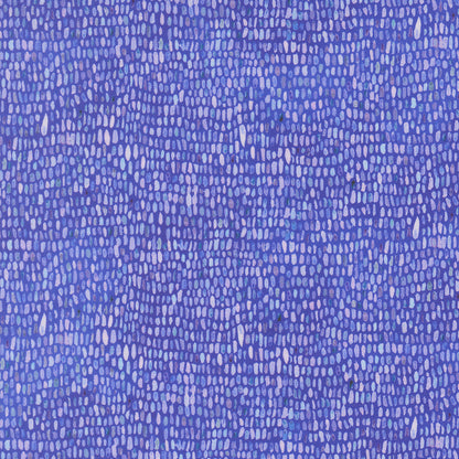 Blue-purple patterned fabric designed to look like a paint palette.
