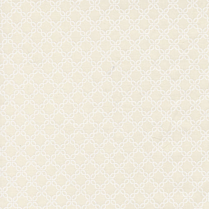 White geometric pattern on a cream background