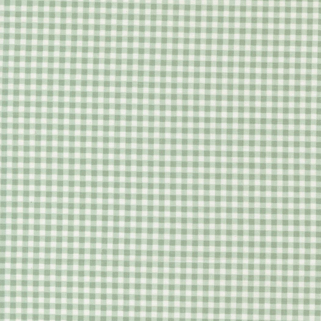 Blue-Green and white gingham pattern