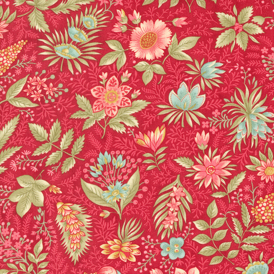 Collections for a Cause: Etchings | Joyful Jacobean Florals Red