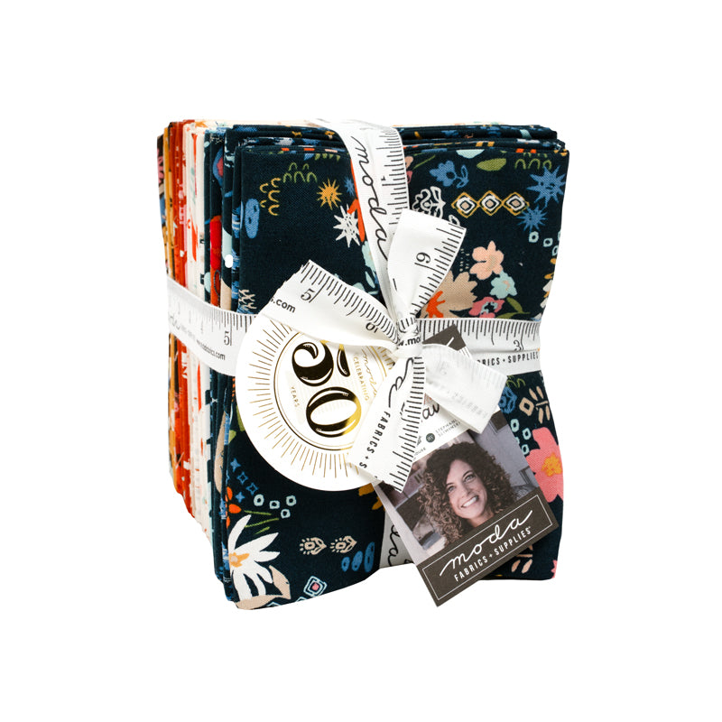 Top view of a Boho Haven fat quarter bundle by Fancy that Design House.