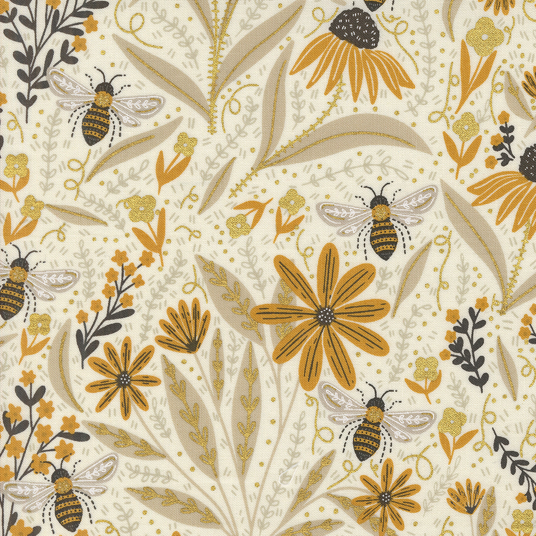 Bee Garden | Bee Florals Porcelain Metallic