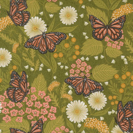 Bee Garden | Butterfly Florals Ivy Metallic