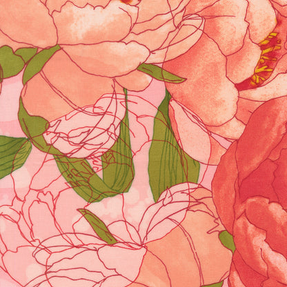 Darling Peony | Large Floral Watercolor Peony Cotton Candy