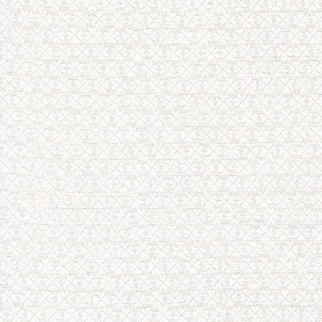 White on White Shamrock textured pattern