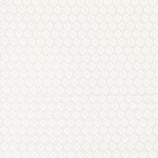 White on White Shamrock textured pattern