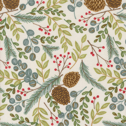 Winter Friends | Woodland Greenery Landscape Snowy White