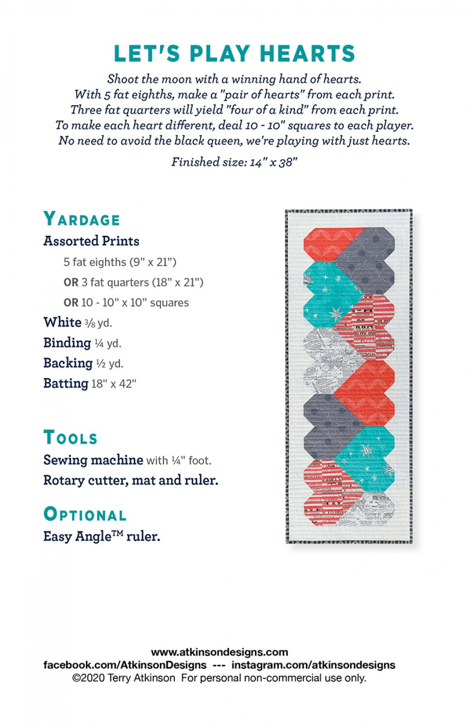 Let's Play Hearts | Atkinson Designs